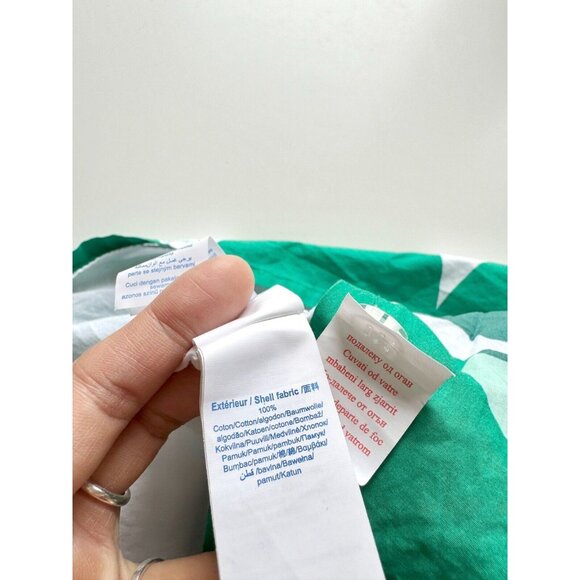 Girls' OKAIDI Green Floral Print 100% Cotton Poplin Full Circle Skirt, Size 8 - Picture 10 of 12